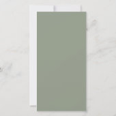 Salie Groene Trouw Menu (Achterkant)