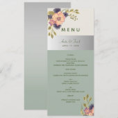 Salie Groene Trouw Menu (Voorkant / Achterkant)