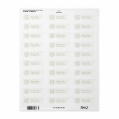 Salie Groene Trouw Retour Adres Labels (Full Sheet)