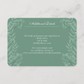 Salie Groene Trouw Vintage Botanisch Informatiekaartje (Voorkant)