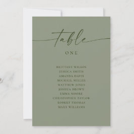 Salie Groene Trouw Zittijd Chart | Minimalistisch Kaart