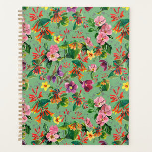 Salie Groene Tuin Bloemen Waterverf Planner