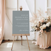 Salie Groene 'Unplugged' Trouwceremonie Bord Poster