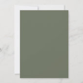 Salie Groene Verfijnde Rozen Bruiloft Kaart (Achterkant)
