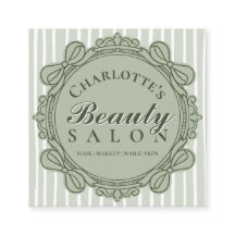 Salie Groene Vintage Boog Frame Vierkant Salon