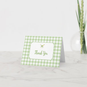 Salie Groene Vlinder Kusjes Baby Shower Bedankkaart