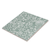 Salie Groene Vogel Vlinder Slak Bloemen Tegeltje (Zijkant)