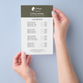 SALIE GROENE VROUW STEEN MASSAGE Wellness Dag Spa Flyer (Hand)