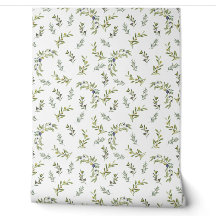 Salie Groene Waterverf Chic Olijf Patroon