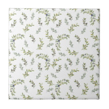 Salie Groene Waterverf Chic Olijf Patroon