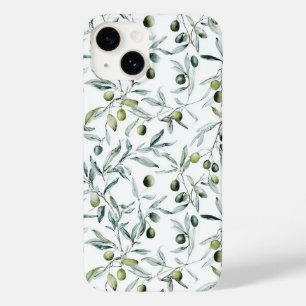 Salie Groene Waterverf Frans Landelijk Olijf  Case-Mate iPhone 14 Hoesje