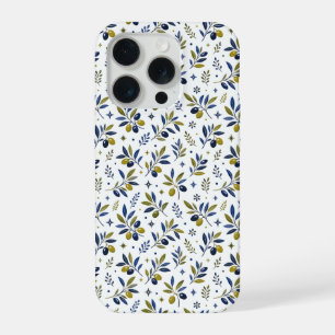 Salie Groene Waterverf Frans Landelijk Olijf Patro iPhone 15 Pro Case