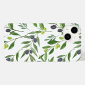 Salie Groene Waterverf Franse Landelijke Olijfpatr Case-Mate iPhone Case (Achterkant (horizontaal))
