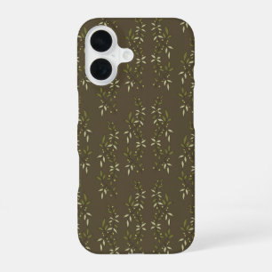 Salie Groene Waterverf Franse Landelijke Olijfpatr iPhone 16 Hoesje