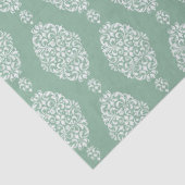 Salie Groene Waterverf Patroon Tissuepapier (Detail)