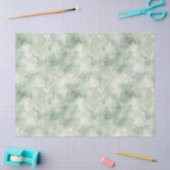 Salie Groene Waterverf Patroon Tissuepapier (Craft)