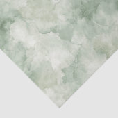 Salie Groene Waterverf Patroon Tissuepapier (Detail)