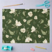 Salie Groene Waterverf pioenroos florale ontkoppel Tissuepapier (Craft)