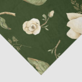 Salie Groene Waterverf pioenroos florale ontkoppel Tissuepapier (Detail)