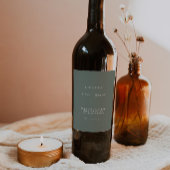 Salie Groene wijnfles label Sjabloon Wijn Etiket