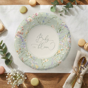 Salie Groene Wilde Bloem Baby In Bloei Baby Borrel Papieren Kommen