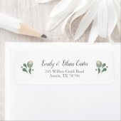 Salie Groene Wilde Bloem Retouradres Etiket (Insitu)