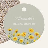 Salie Groene Wilde Bloemen Bruidsfeest Dank Je Bedankjes Labels