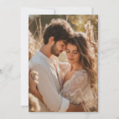 Salie Groene Wilde Bloemen en Pampas Boho Foto Kaart (Achterkant)