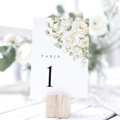 Salie Groene Witte Bloemige Trouwtafel Nummers