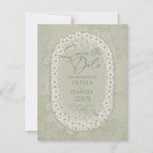 Salie Groene Witte Gardenia's Boho Bewaar de Datum