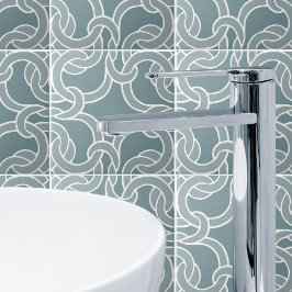 Salie Groene Witte Keltische Knoop Naadloos Patroo Tegeltje