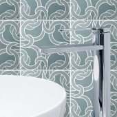 Salie Groene Witte Keltische Knoop Naadloos Patroo Tegeltje