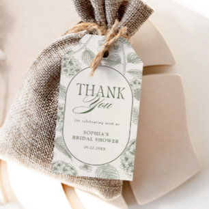 Salie Hydrangea Vintage Bruidsdouche Cadeaulabel