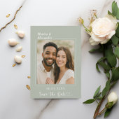 Salie ivoor foto bruiloft luxe Save the Date