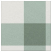 Salie Klassiek Gingham Geweven Katoenen Stof