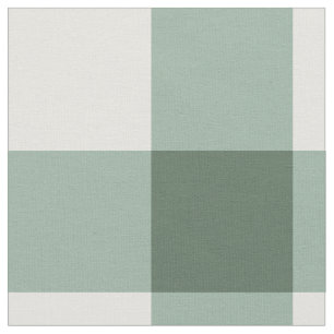 Salie Klassiek Gingham Geweven Katoenen Stof