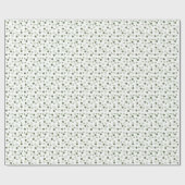 Salie (licht, medium, donker) Moderne Stippen Cadeaupapier (Vlak)