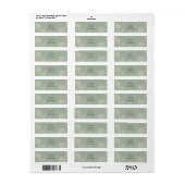 Salie Lijn Kunst Bloem Retour Adres Label (Full Sheet)