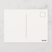 Salie Lijn Kunst Bloemige Bewaar de Datum Briefkaart (Achterkant)