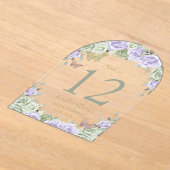 Salie Lila Bloemenkruid Quinceañera 16 Tafelnummer (Laagn)