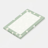 salie Madeliefje Bloemige Post-Its | Schattige Bot Post-it® Notes (Schuin)