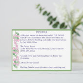 Salie met Roze Bloemen Details Kaarten (Staand voorkant)