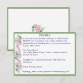 Salie met Roze Bloemen Details Kaarten (Voorkant / Achterkant)