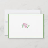 Salie met Roze Bloemendetails Kaarten (Achterkant)
