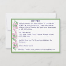 Salie met Roze Bloemendetails Kaarten