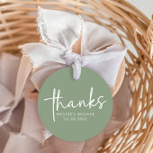 Salie Minimalistische Script Bruiloftsfeest Favor  Bedankjes Labels