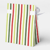 Salie, Mos, Rood en Ivoor Gestreept Bedankdoosjes (Achterkant)