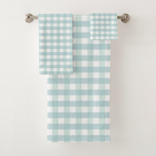 Salie Munt Groen Gingham Geruit Plaid Zomer Bad Handdoek