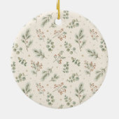 Salie Noel Botanische Kerst Ornament (Achterkant)