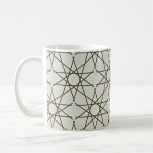 Salie Oker Geometrie Koffiemok